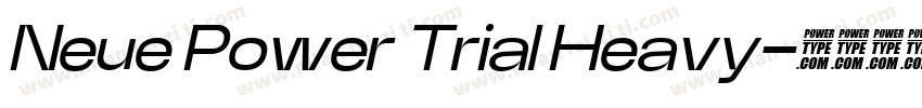 Neue Power Trial Heavy字体转换